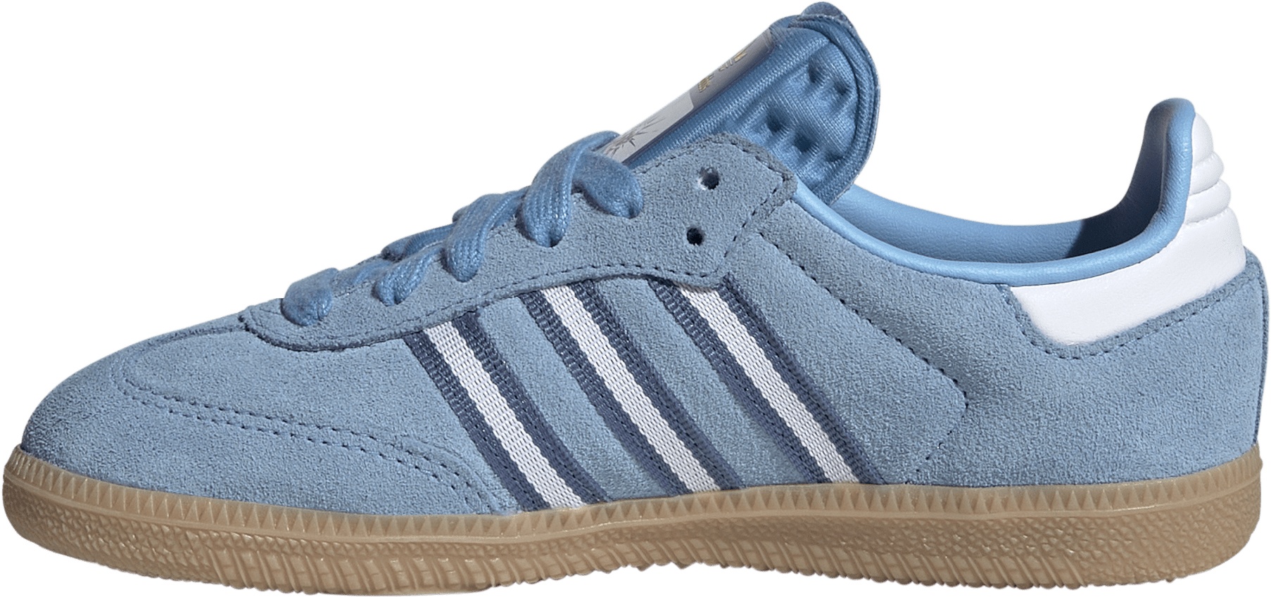 adidas Kids' Preschool FIFA World Cup Samba OG Shoes - Light Blue/White/Gum - View 4