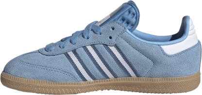 adidas Kids' Preschool FIFA World Cup Samba OG Shoes - Light Blue/White/Gum - View 4