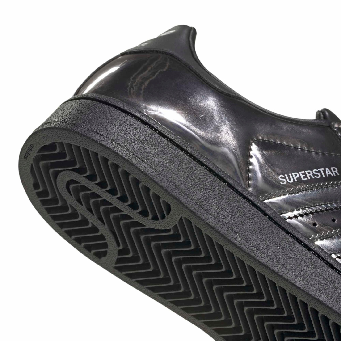 adidas Women's Superstar II Shoes - Chrome Black/Silver - View 8
