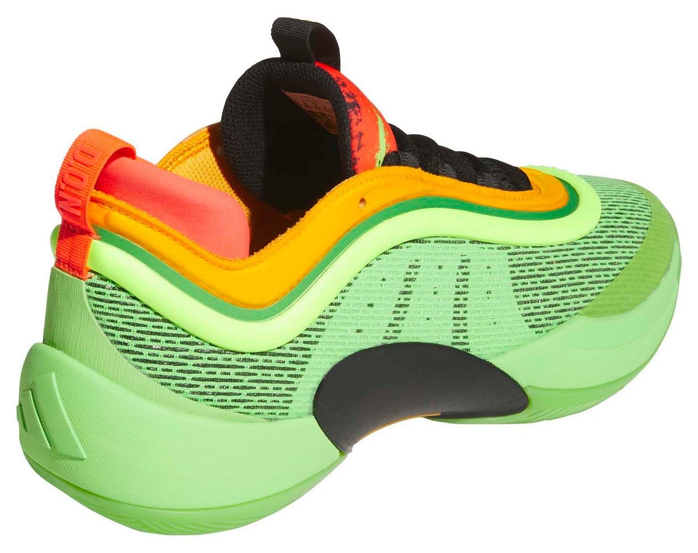 adidas D.O.N. Issue #6 Basketball Shoes - Green/Orange/Black - View 6
