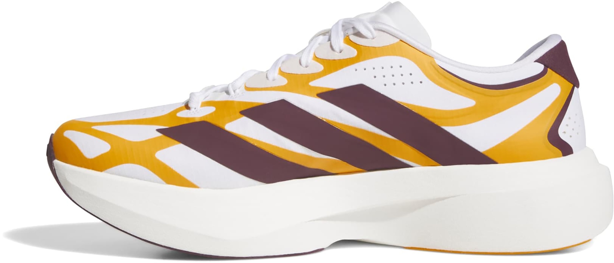 adidas Men's Adizero EVO SL EXO Arizona State Running Shoes - Ftwr White/Team Maroon/Team College Gold - View 5