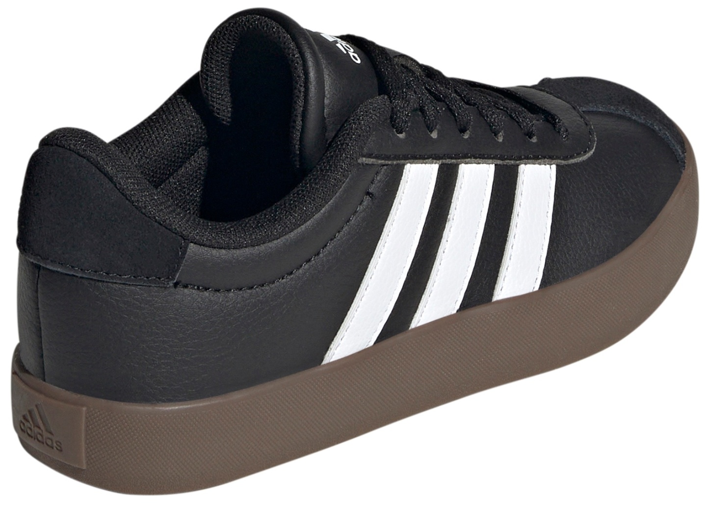 adidas Kids' Grade School VL Court Low Shoes - Black/White - View 5