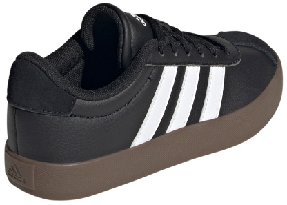 adidas Kids' Grade School VL Court Low Shoes - Black/White - View 5