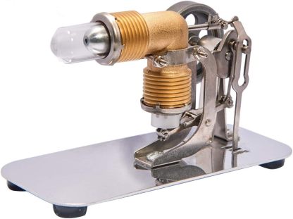 Mini Hot Air Stirling Engine Motor Model Educational Toy Kits Electricity HA001