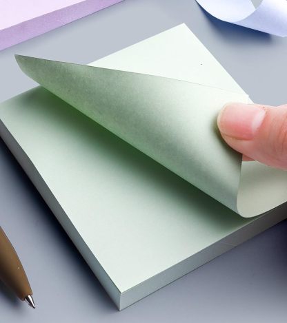 Sticky Notes 400 Sheets Cube (4 Colors x 100 Sheets Each) Self Adhesive for Reminders
