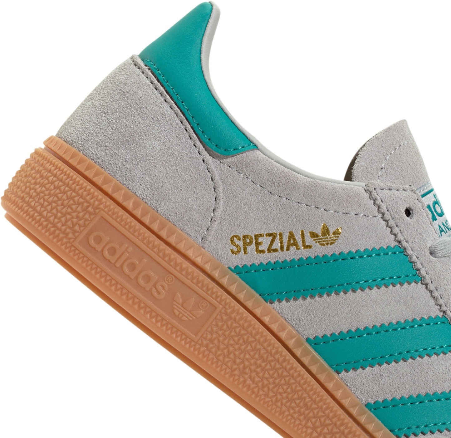 adidas Kids' Grade School Handball Spezial Shoes - Grey/Teal - View 7