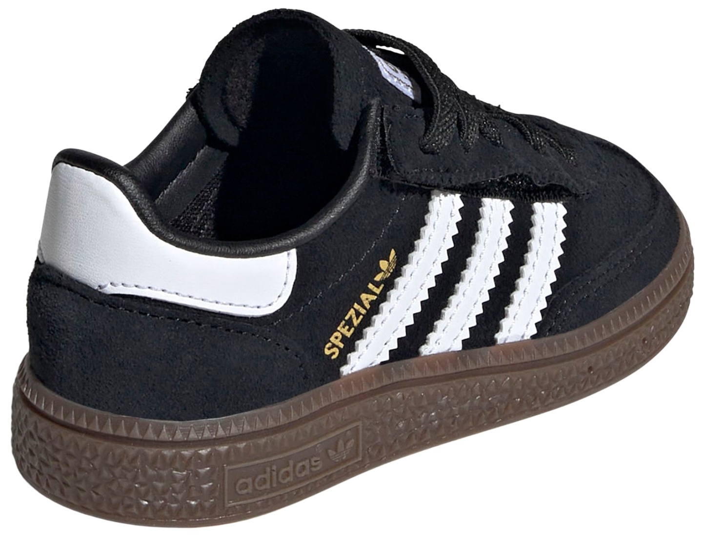 adidas Toddler Handball Spezial Comfort Closure Elastic Lace Shoes - Black/White/Gum - View 7