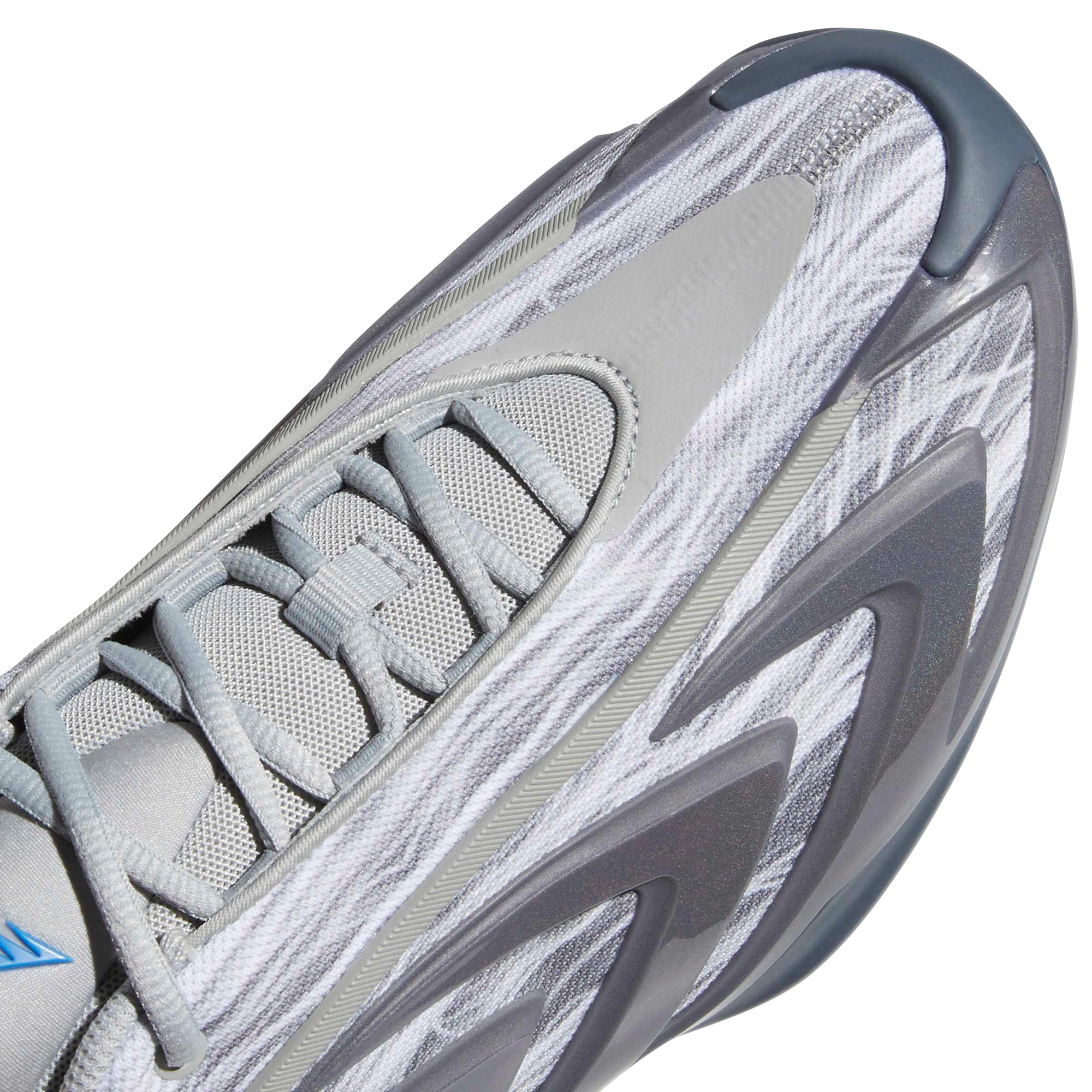 adidas Anthony Edwards 3 'Snow Camo' Basketball Shoes - Dark/Light Grey - View 8