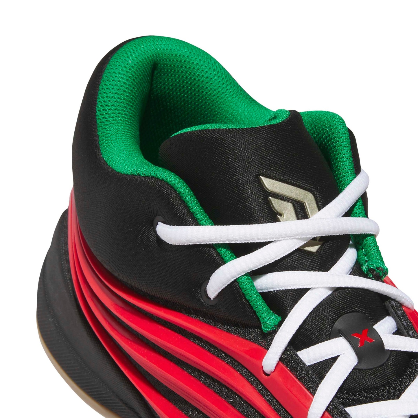 adidas Dame X Basketball Shoes - Core Black/Pure Ruby/Gum4 - View 6