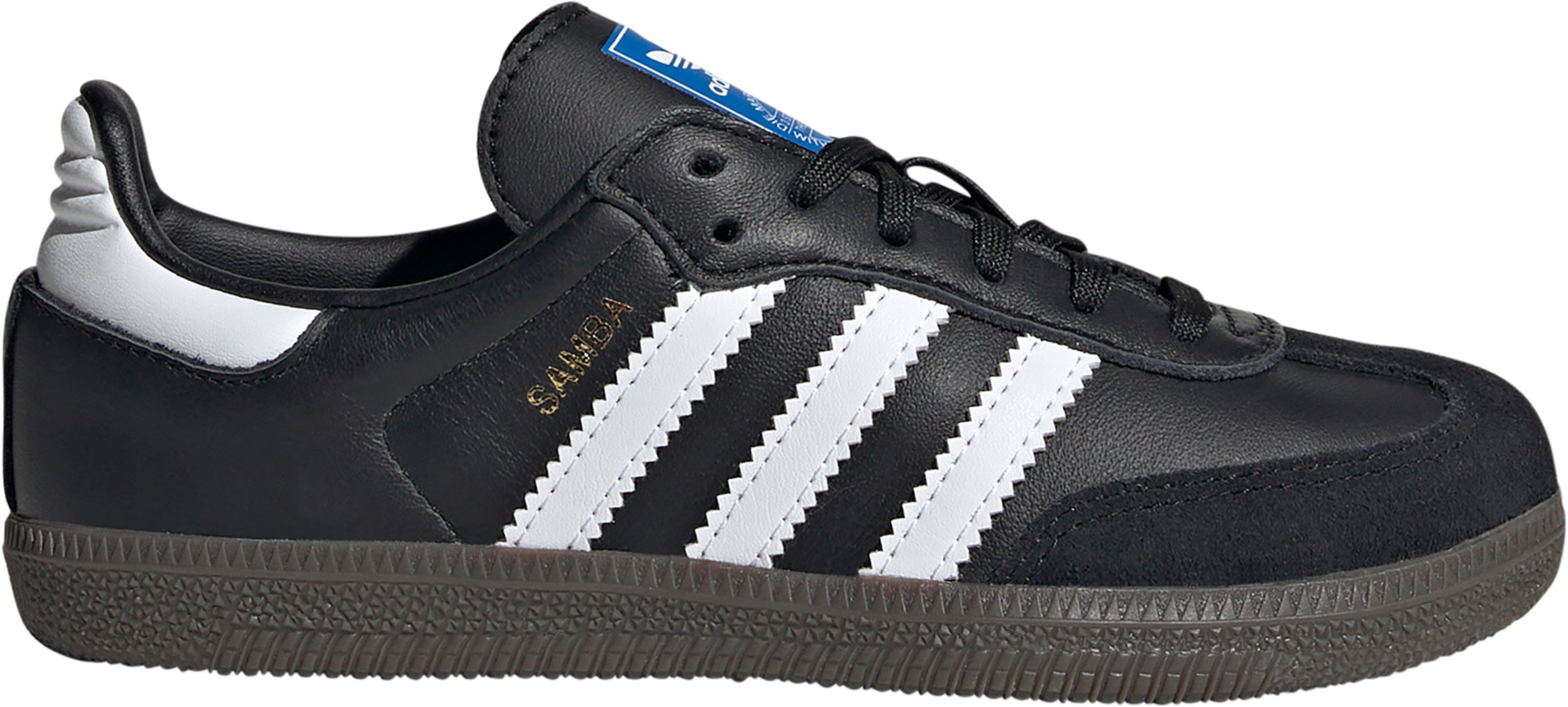 adidas Kids' Preschool Samba OG Shoes - Black/White/Gum - View 1