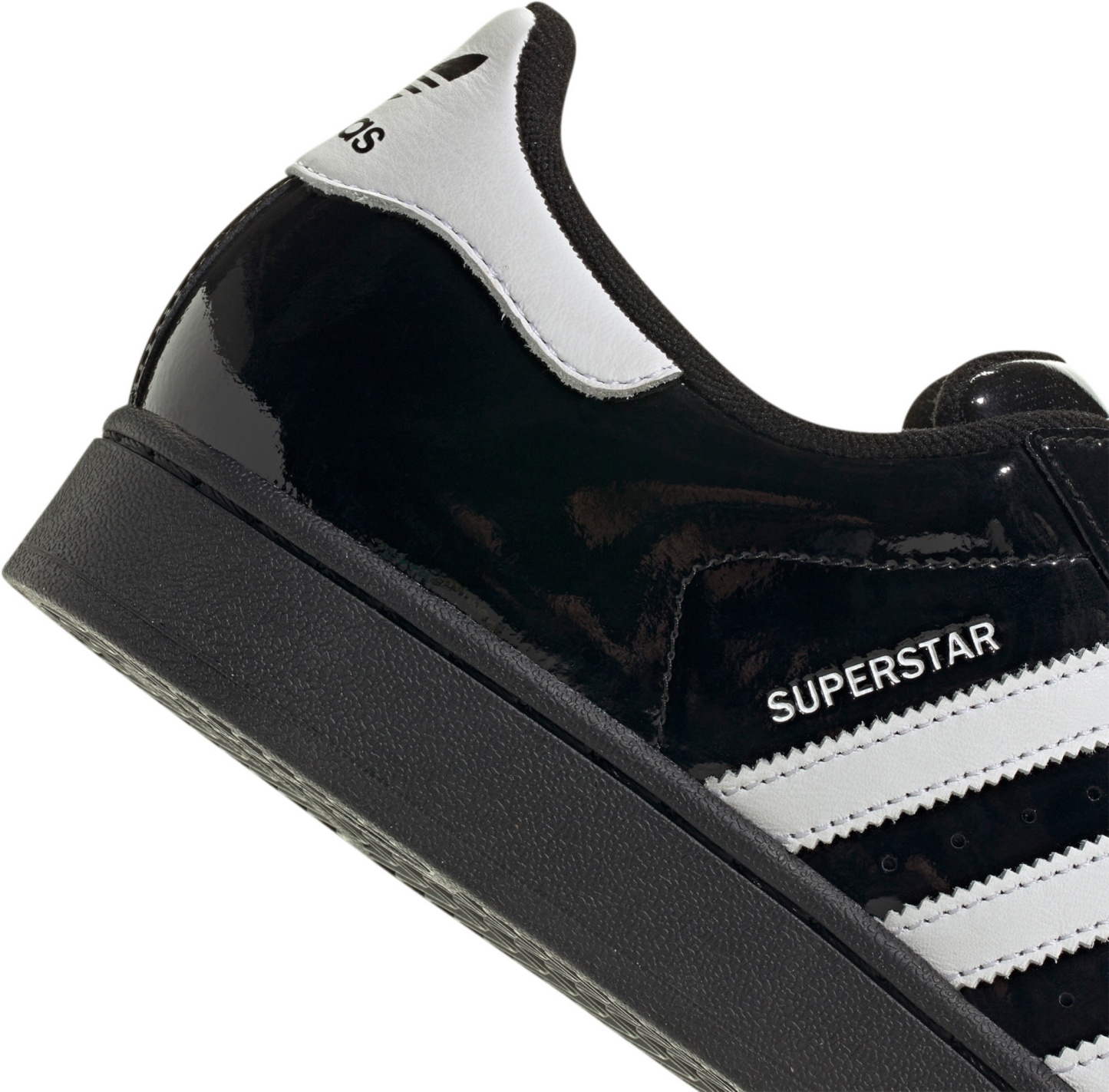 adidas Men's Superstar II Shoes - Shiny Black/White - View 8