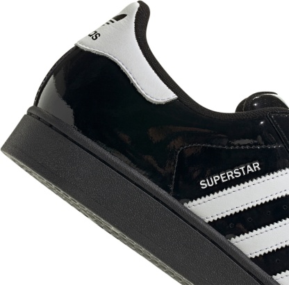 adidas Men's Superstar II Shoes - Shiny Black/White - View 8