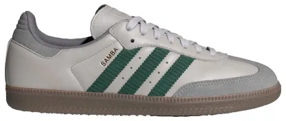 adidas Samba OG Shoes - Grey One/Collegiate Green/Gum5 - View 1