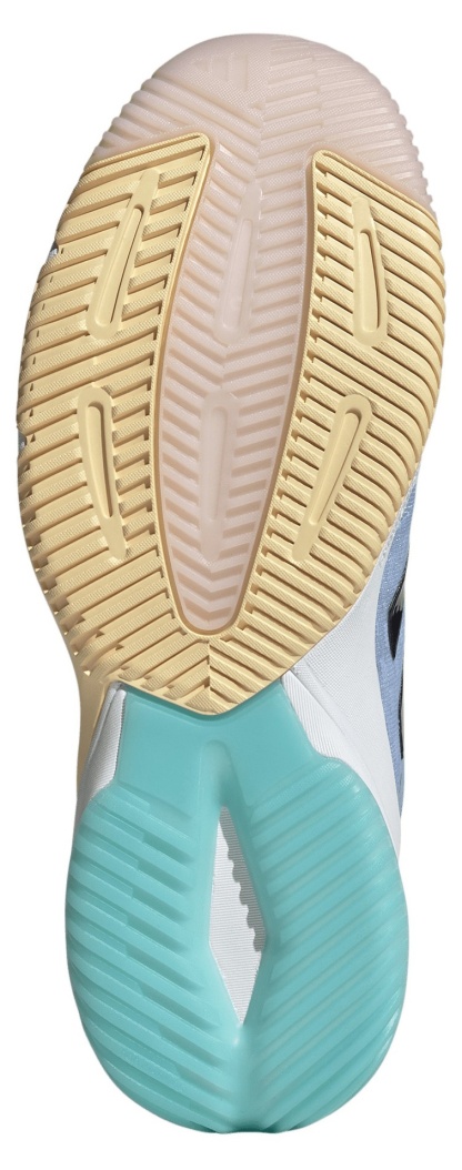 adidas Women's Crazyflight 6 Mid Volleyball Shoes - Blue/Shadow Navy/Flash Aqua - View 3