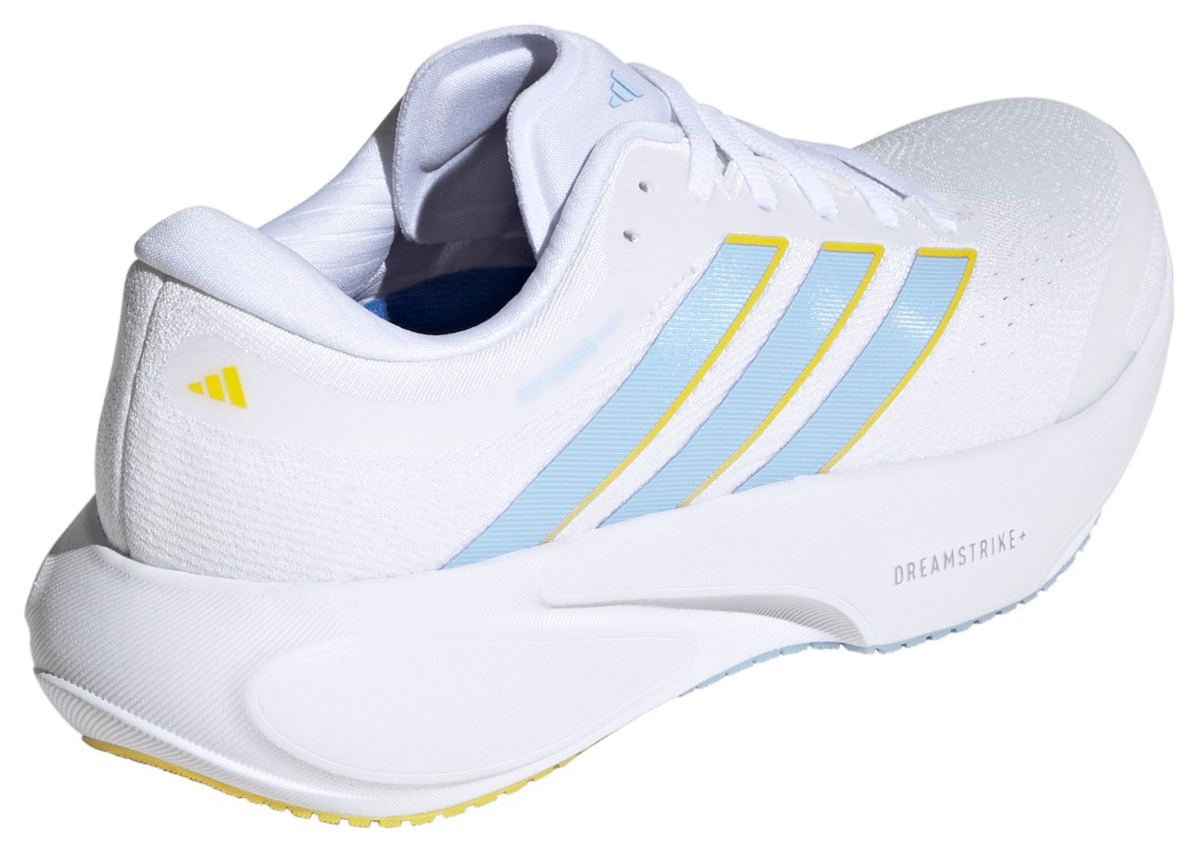 adidas Women's Supernova 3 Running Shoes - White/Blue/Yellow - View 6
