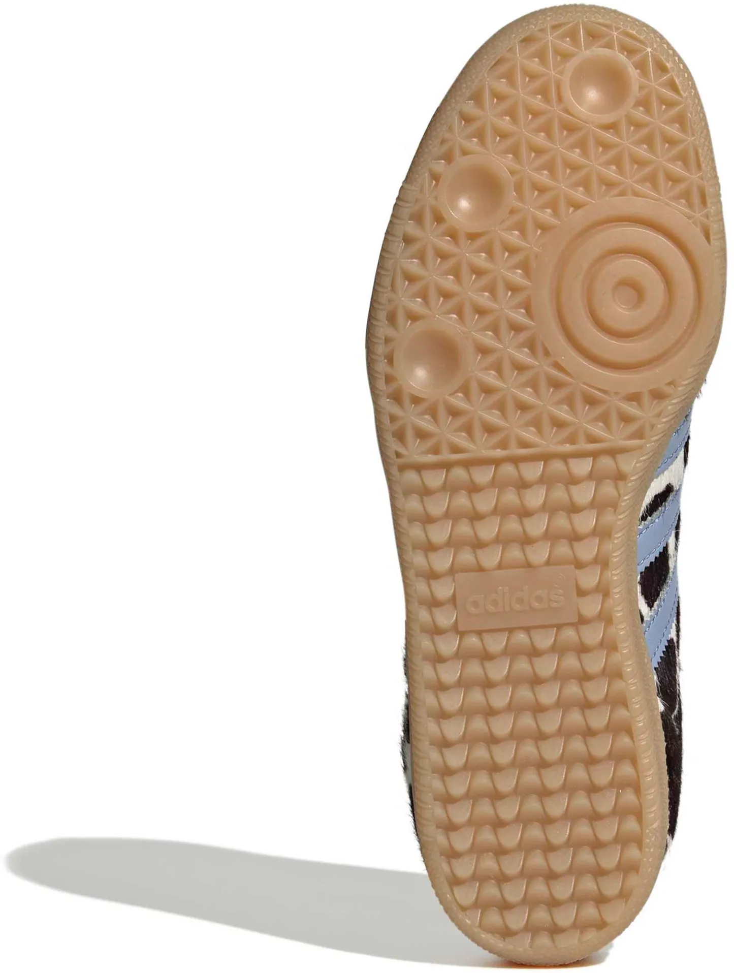 adidas Women's Samba OG Shoes - Pony Hair Chalk Blue/Blk - View 3