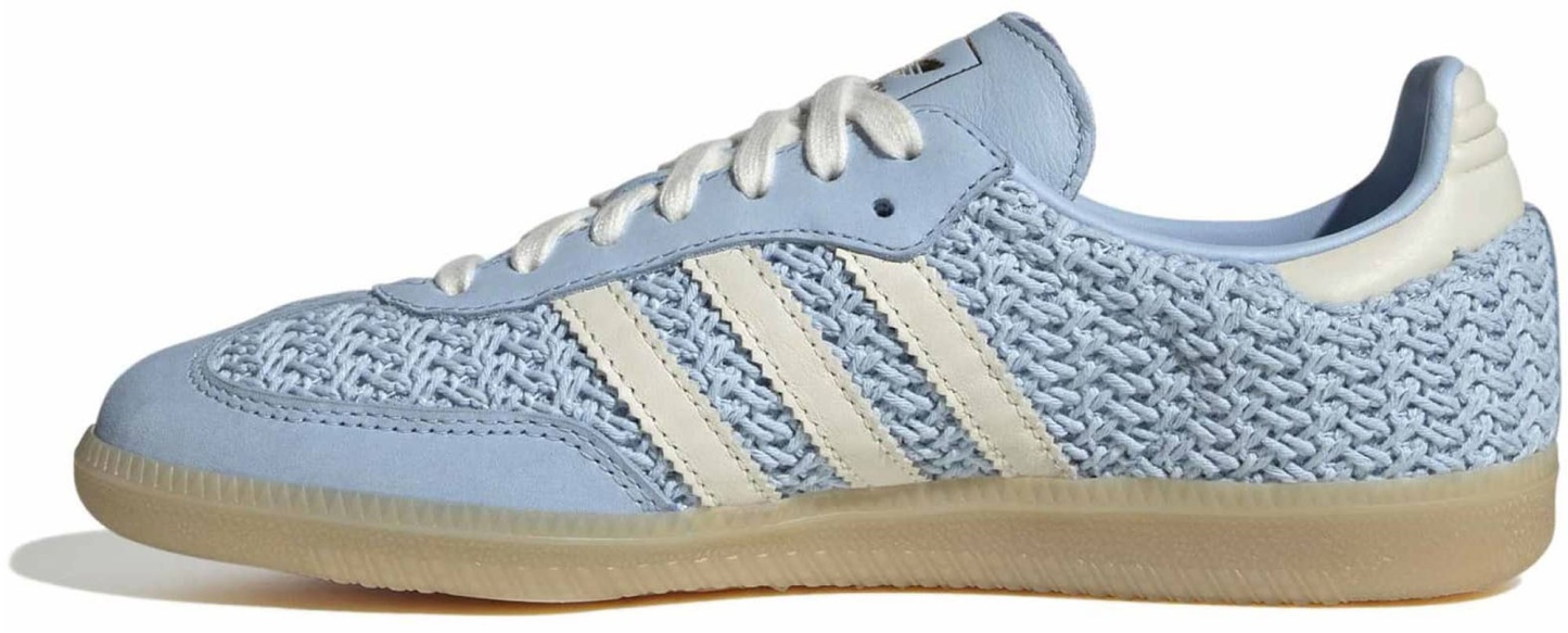 adidas Women's Samba OG Shoes - Crochet Clear Sky/Off Wht - View 4