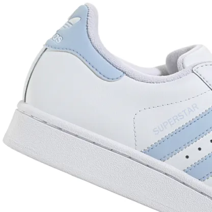 adidas Kids' Grade School Superstar II Shoes - White/White - View 6