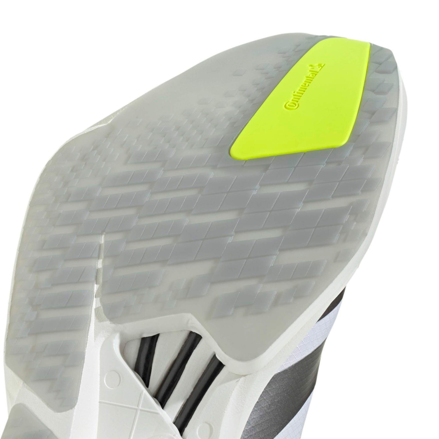 adidas Men's Adizero Adios Pro 4 Running Shoes - Ftwr White/Iron Met./Solar Yellow - View 8