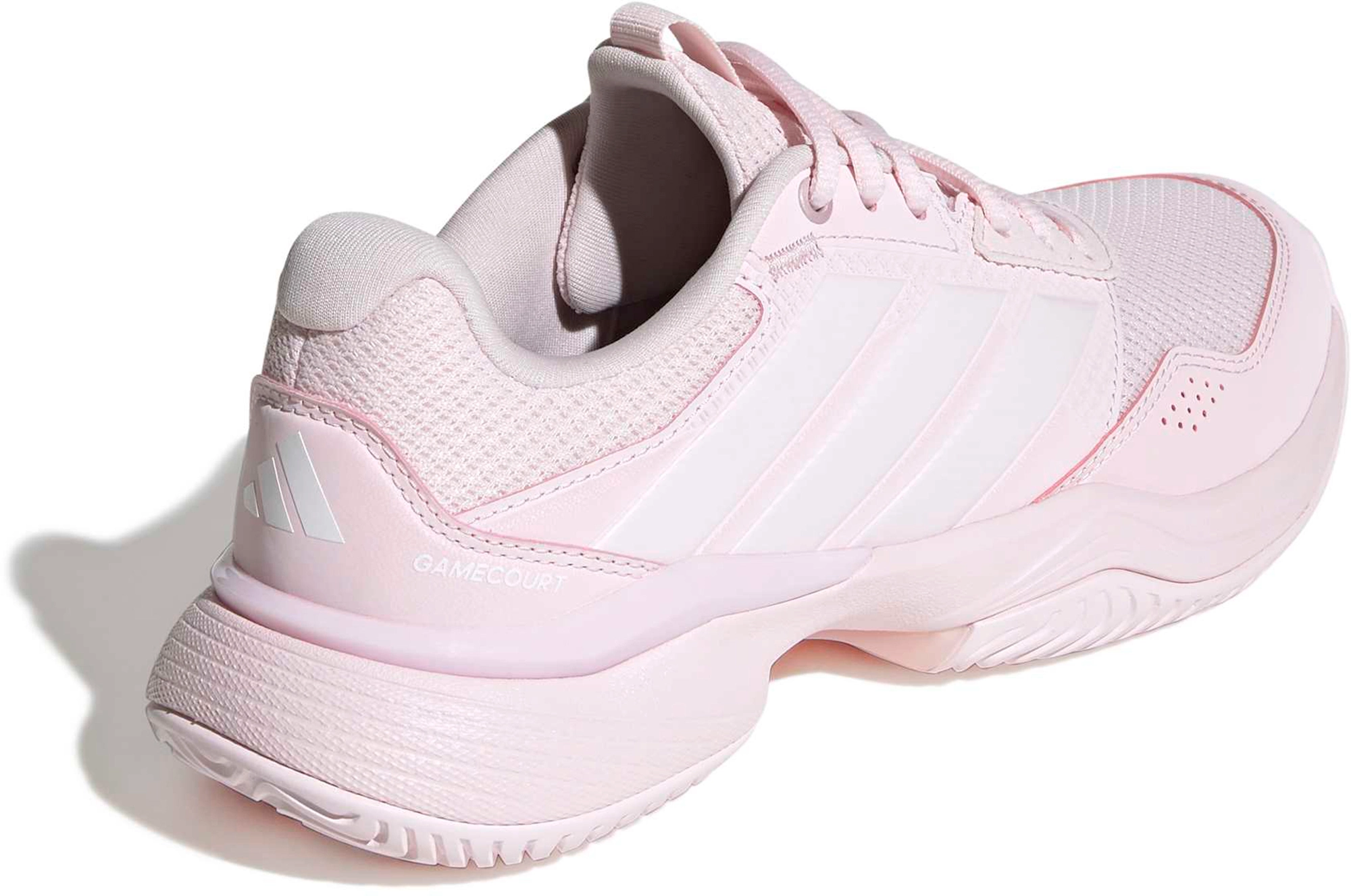 adidas Women's GameCourt 3 All Court Tennis Shoes - Ballet Pink/White - View 6