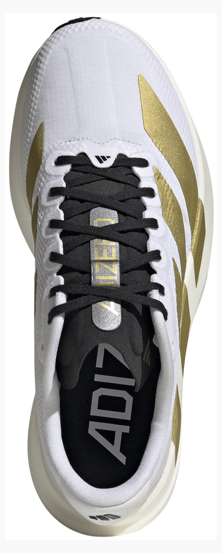adidas Women's Adizero EVO SL Running Shoes - White/Matte Gold/Black - View 2