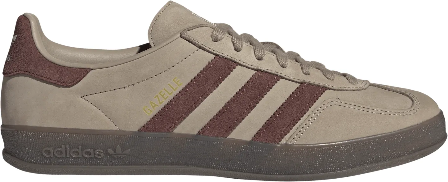 adidas Men's Gazelle Indoor Shoes - Khaki/Brown - View 1