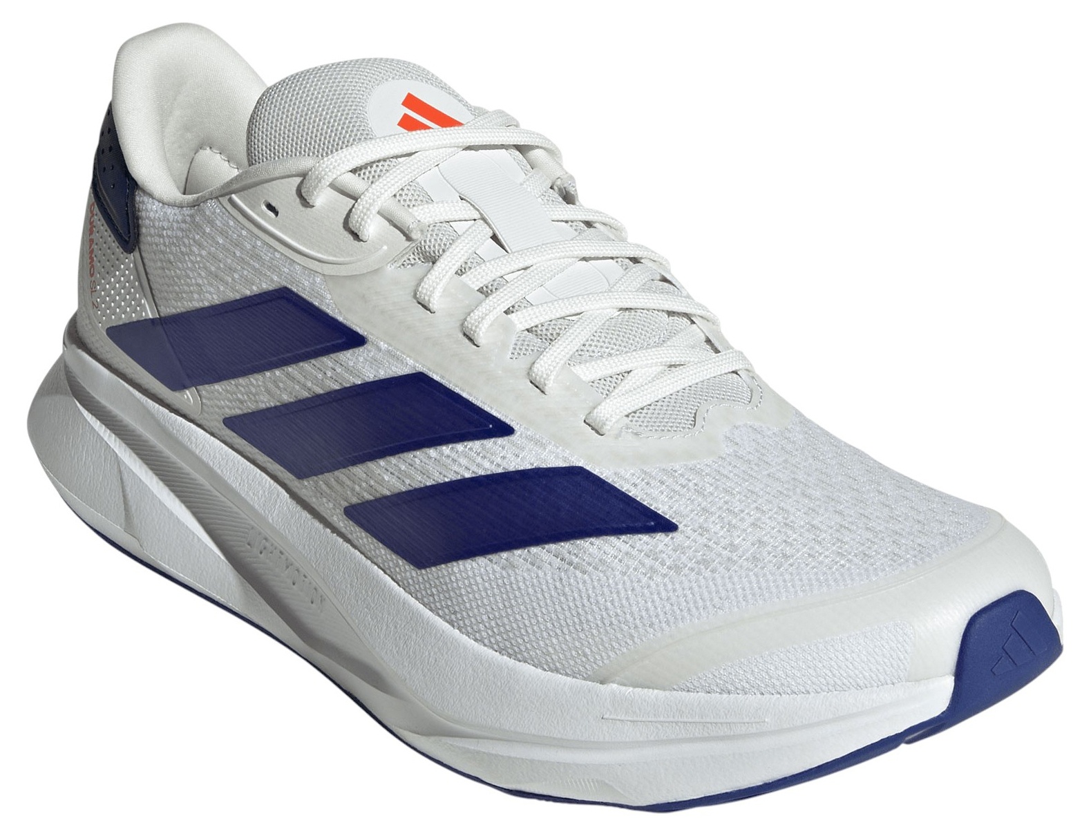 adidas Men's Duramo SL 2 Running Shoes - White/Lucid Blue/Dark Blue - View 5