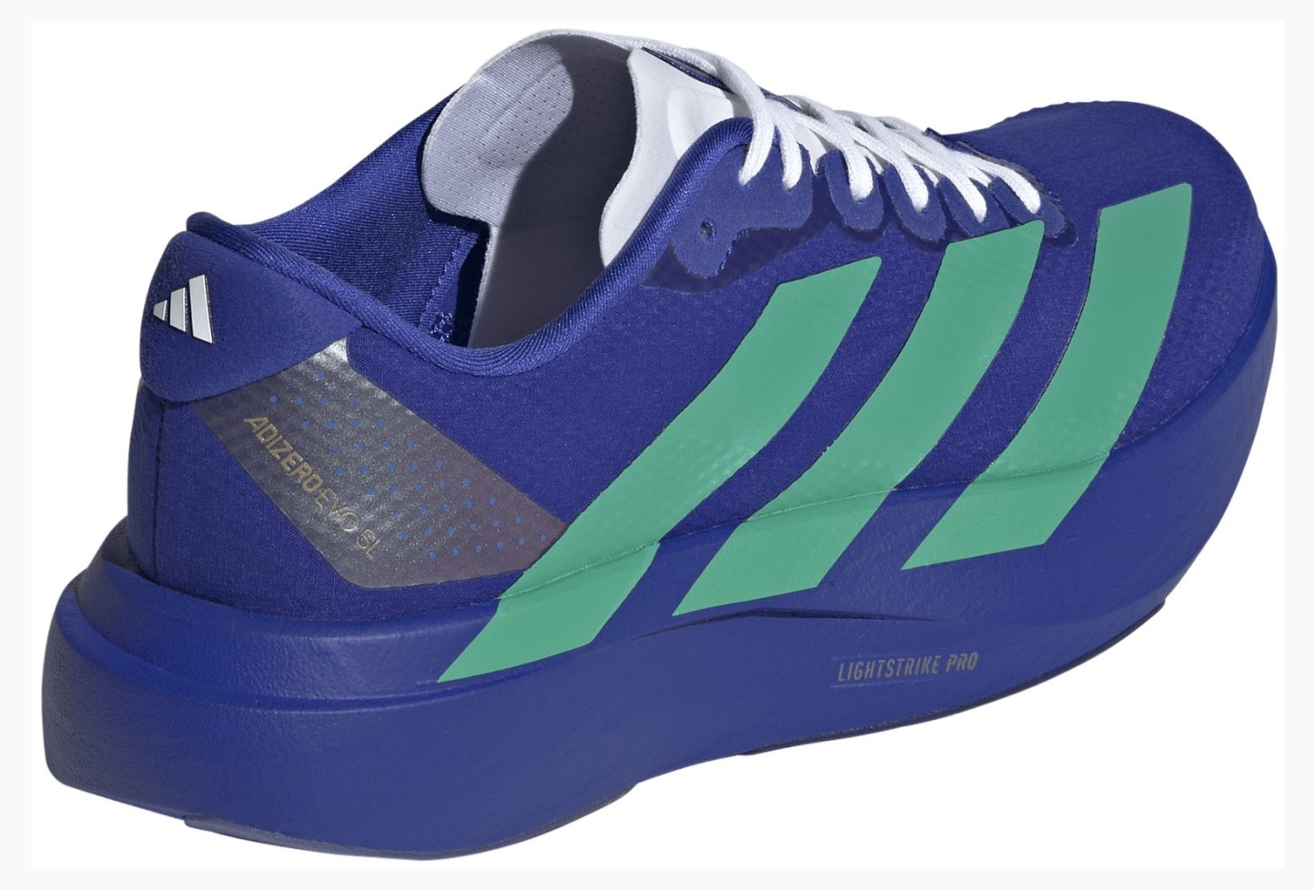 adidas Women's Adizero EVO SL Running Shoes - Lucid Blue/Court Green/Lucid Red - View 6