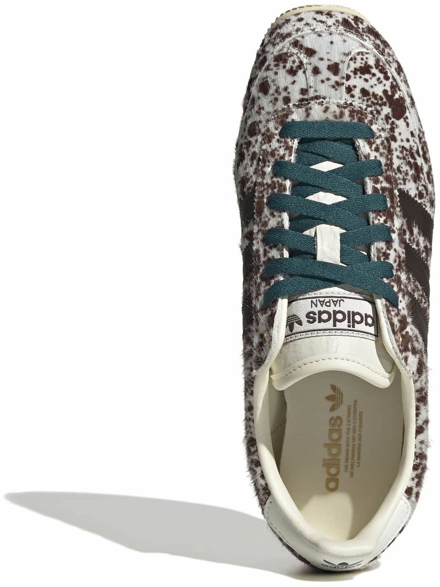 adidas Women's Japan Shoes - Wht/Dk Brown Pony Hair - View 2