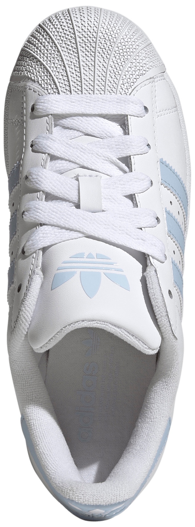 adidas Kids' Grade School Superstar II Shoes - White/White - View 2