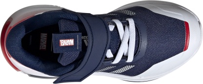 adidas Kids' Preschool Marvel x Racer Running Shoes - Blue/White/Silver - View 4
