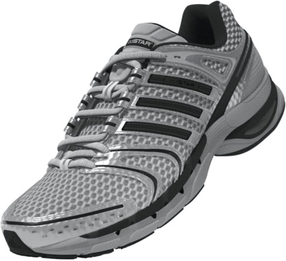 adidas Men's Adistar Control 5 Shoes - Grey Two/Core Black/Silver Met - View 6