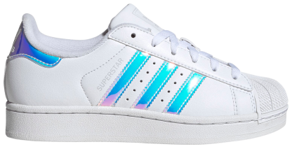 adidas Kids' Grade School Superstar II Shoes - White/Blue - View 1