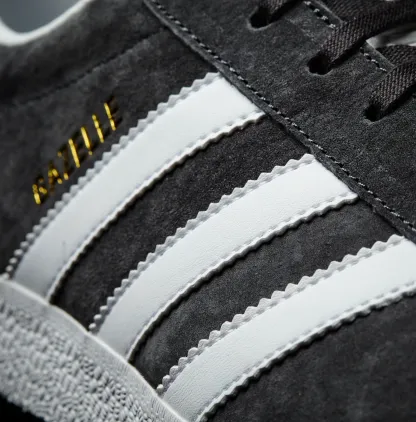 adidas Originals Gazelle Shoes - Grey/White - View 6
