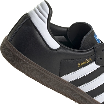adidas Kids' Grade School Samba OG Shoes - Black/White - View 7