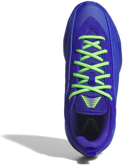 adidas Believe That. 1 Basketball Shoes - Lucid Blue/Screaming Green/Lucid Blue - View 2