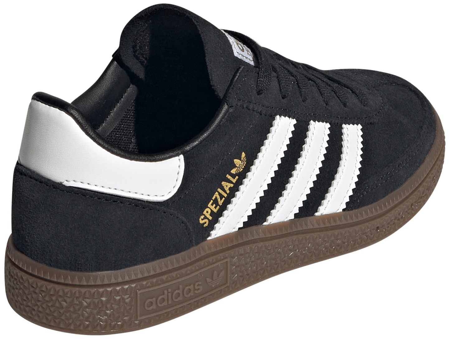 adidas Kids' Preschool Handball Spezial Shoes - Black/White/Gum - View 5