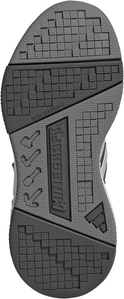 adidas Kids' Preschool Minecraft Pro Shoes - Grey Five/Grey One/Grey Three - View 3