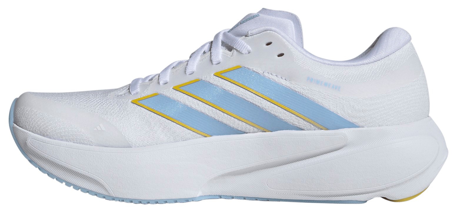 adidas Women's Supernova 3 Running Shoes - White/Blue/Yellow - View 4