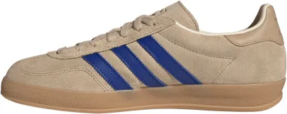 adidas Men's Gazelle Indoor Shoes - Beige/Royal Blue/White - View 4