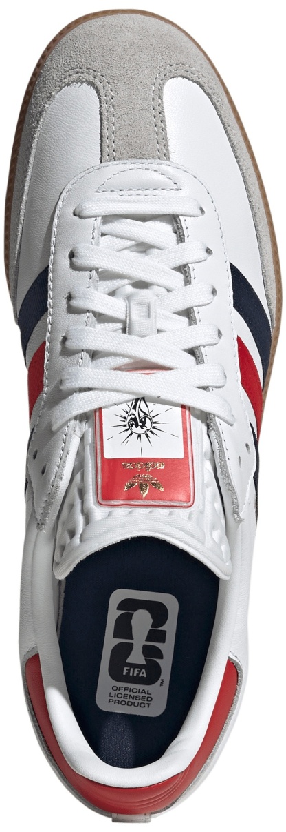 adidas FIFA World Cup Samba OG Shoes - Ftwr White/Night Indigo/Better Scarlet - View 2