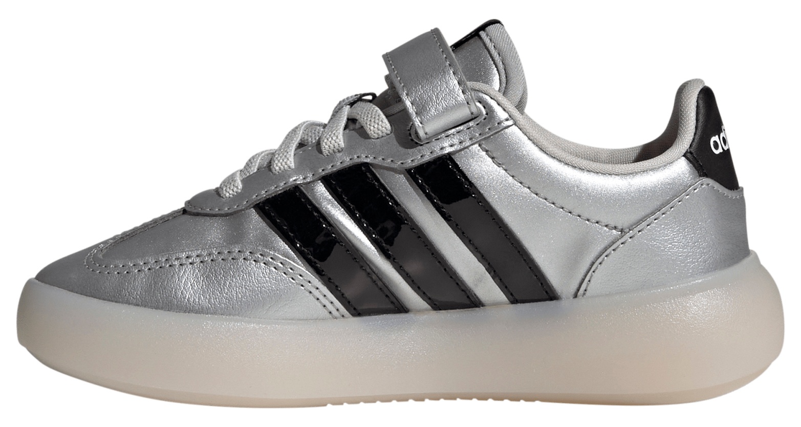 adidas Kids' Preschool Barreda Decode Shoes - Silver Met/Core Black/Chalk White - View 4