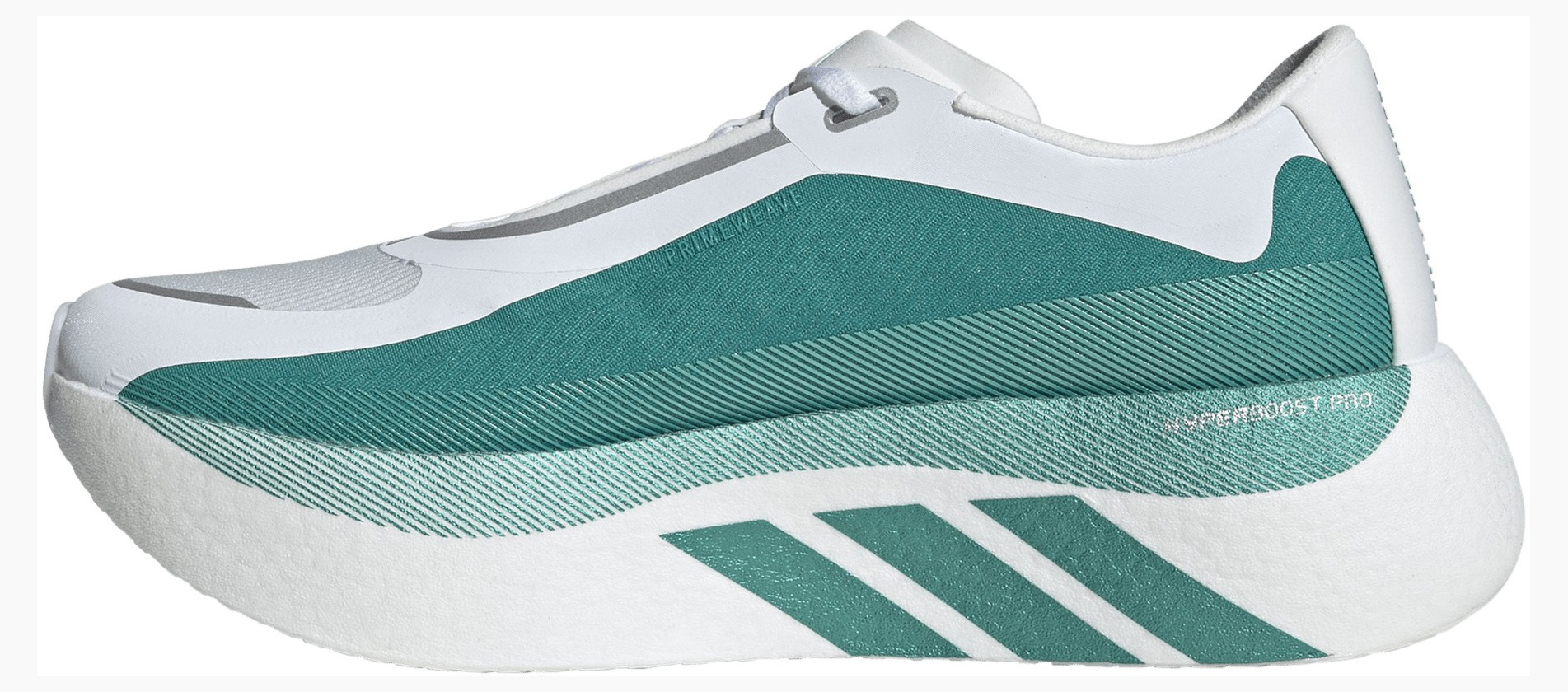 adidas Men's Hyperboost Edge Running Shoes - White/Green/Metallic - View 5