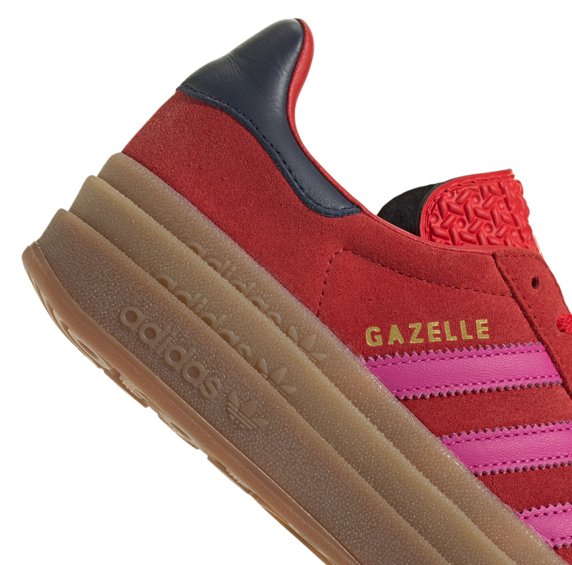 adidas Originals Women's Gazelle Bold Shoes - Red/Pink - View 7