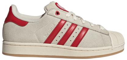 adidas Women's Superstar II Shoes - Cream White/Better Scarlet/Gum - View 1