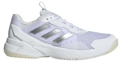 adidas Women's Crazyflight 6 Volleyball Shoes - White/Silver Metallic/Black - View 1