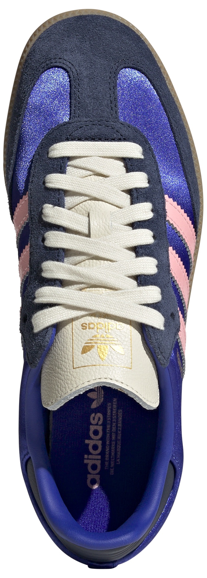 adidas Women's Samba OG Shoes - Blue/Indigo - View 4