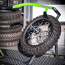 The Rabaconda Street Bike Tire Changer is extremely versatile. 