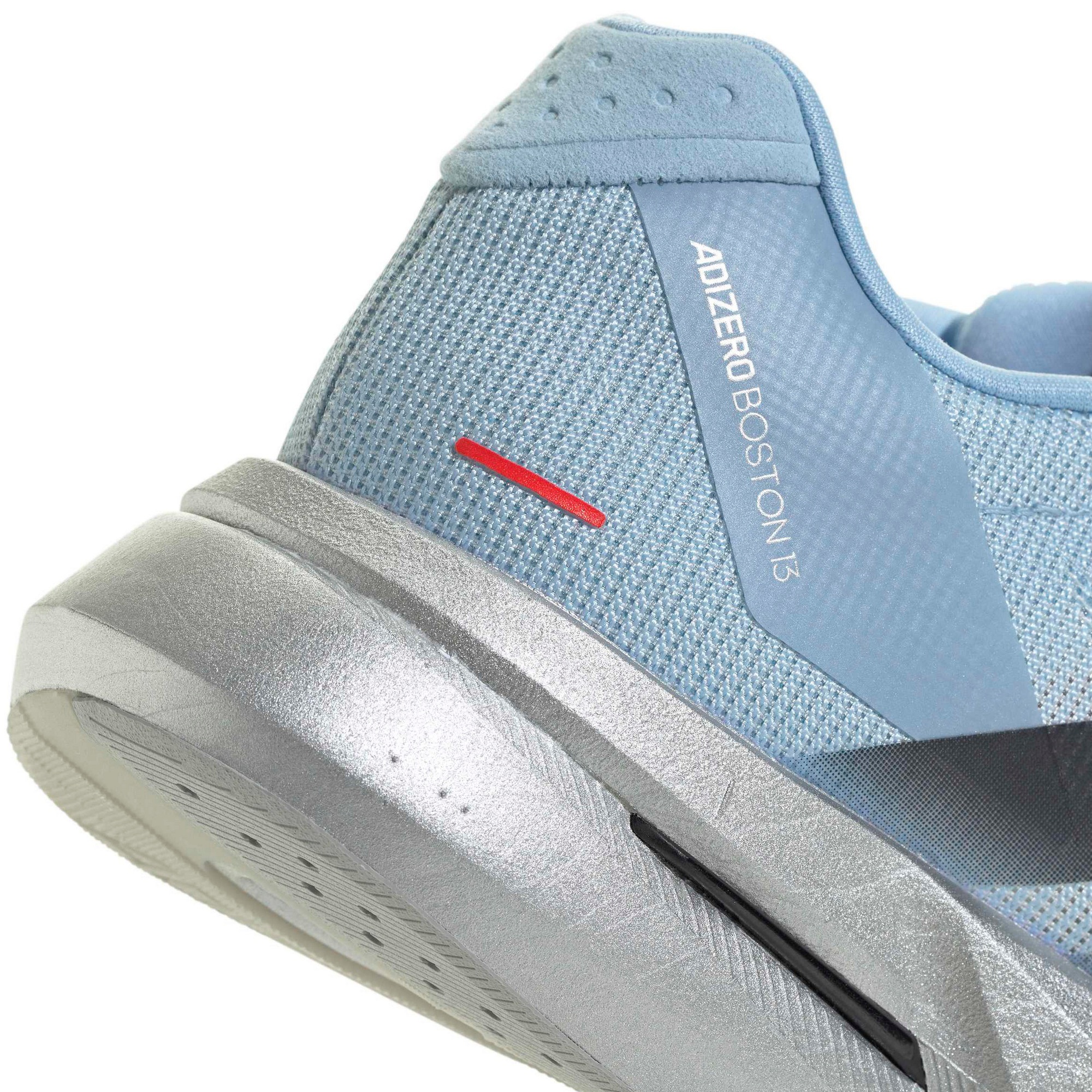 adidas Men's Adizero Boston 13 Running Shoes - Clear Sky/Carbon/Silver Mtllc - View 4