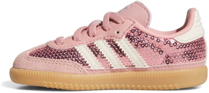 adidas Toddler Samba OG Shoes - Mauve/Cream/Tech Grey Met - View 4